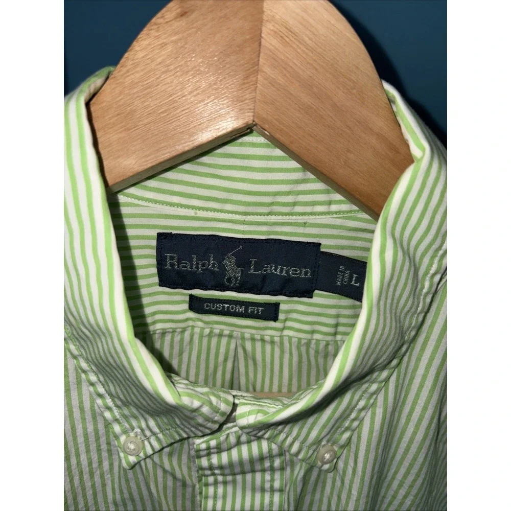 Ralph Lauren Polo Striped Button Long Sleeve Shirt Men's Size Large Lot Of 3